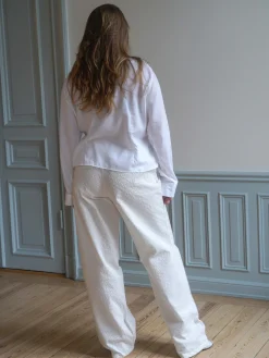 Store Djerf Avenue Broderie Pants Tall White