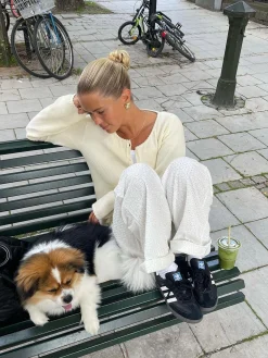 Shop Djerf Avenue Broderie Pants White