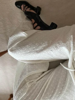 Shop Djerf Avenue Broderie Pants White