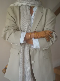 Best Sale Djerf Avenue Contrast Scarf Beige