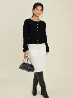 Hot Djerf Avenue Corduroy Skirt White