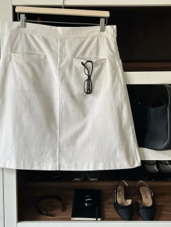 Hot Djerf Avenue Corduroy Skirt White