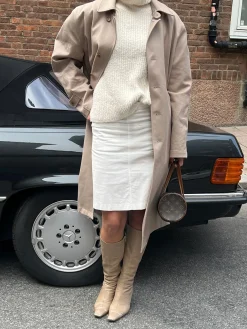 Hot Djerf Avenue Corduroy Skirt White