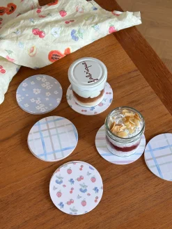 Best Djerf Avenue Daily Coasters Gingham - 4 pieces