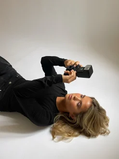 Shop Djerf Avenue Daily Long Sleeve Top Black