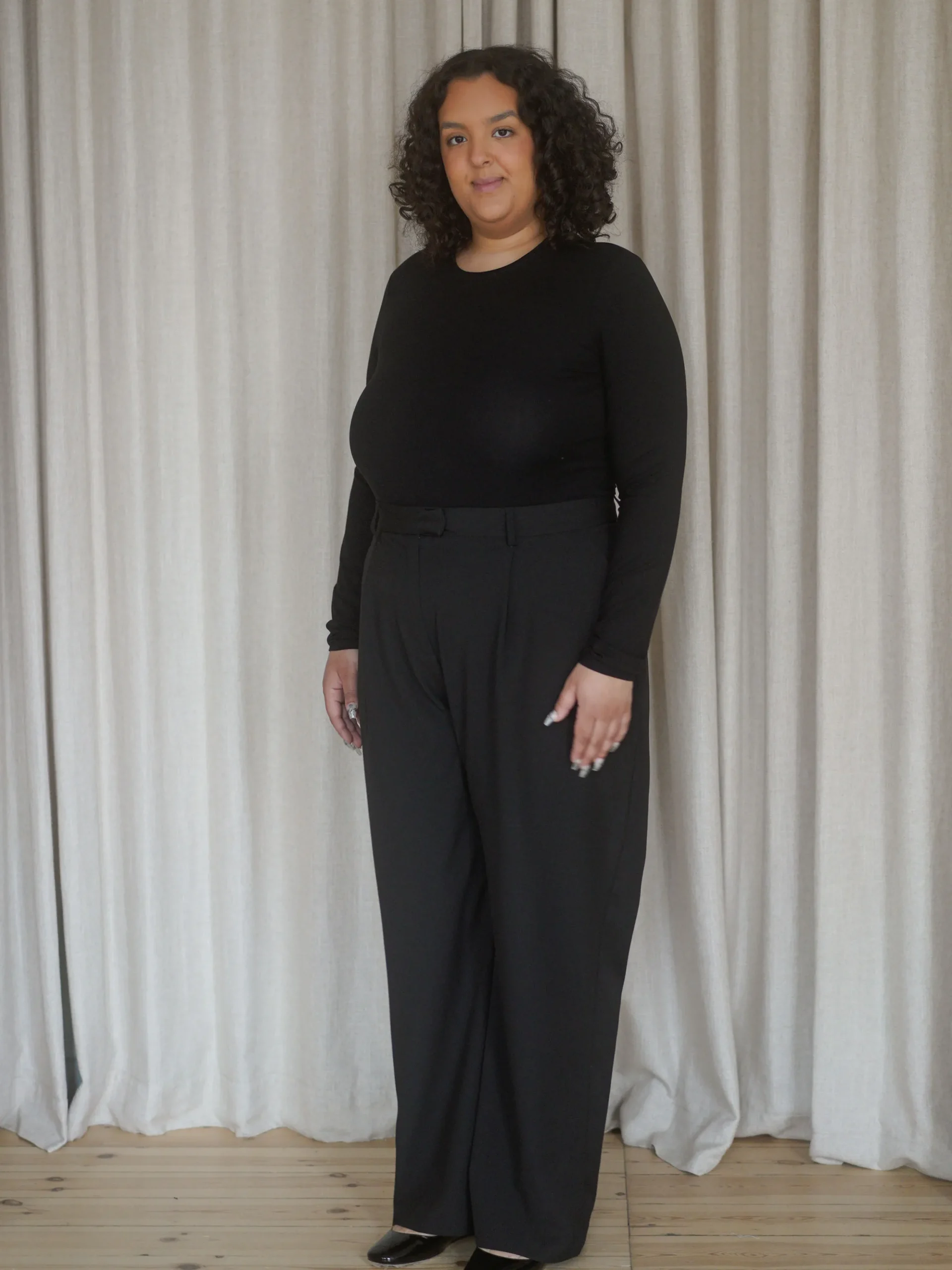 Shop Djerf Avenue Daily Long Sleeve Top Black