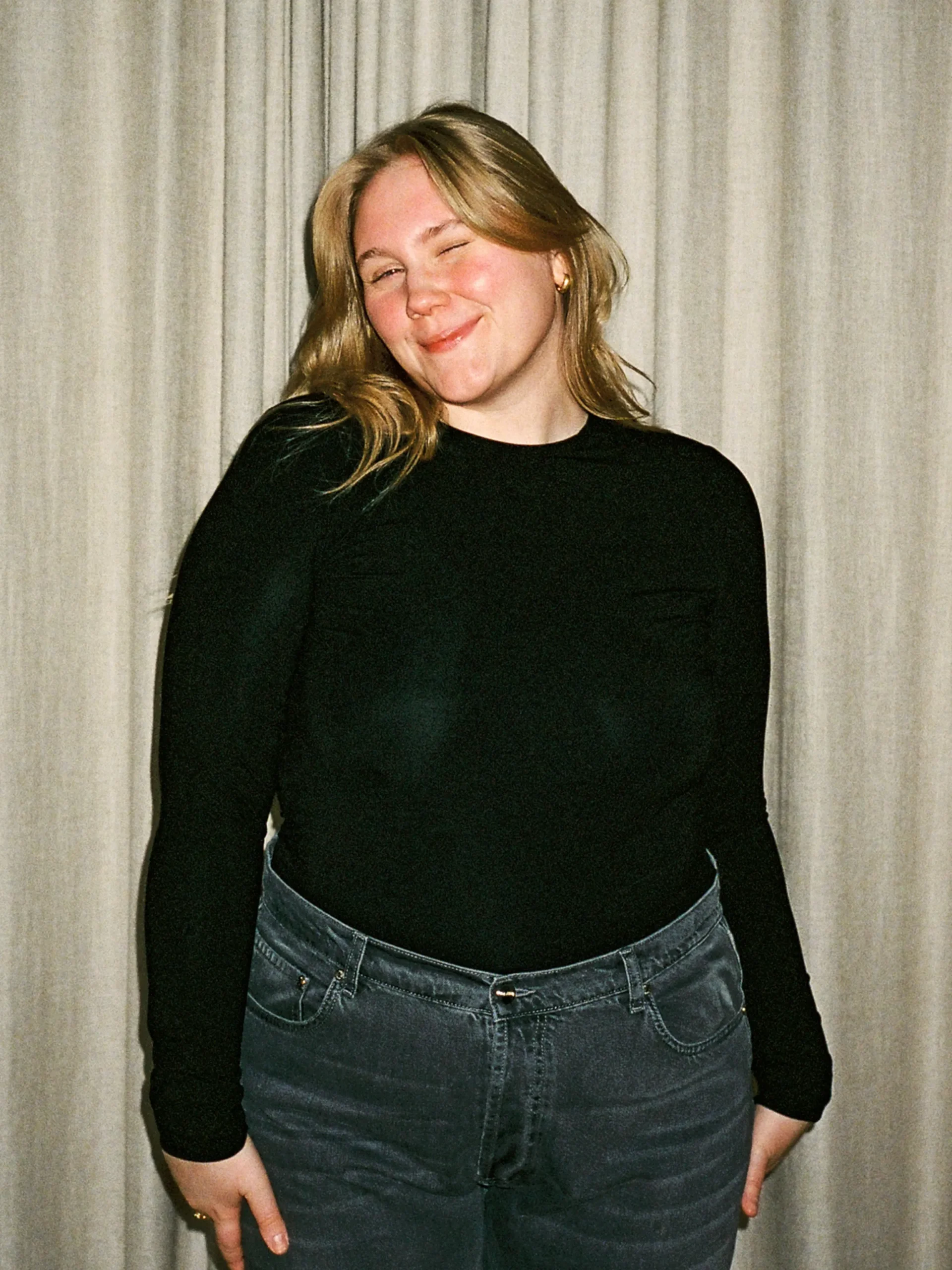 Shop Djerf Avenue Daily Long Sleeve Top Black