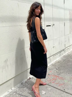 Cheap Djerf Avenue Daily Midi Dress Black