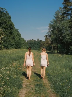 Discount Djerf Avenue Daily Tank Dress Ribbed Baby pink