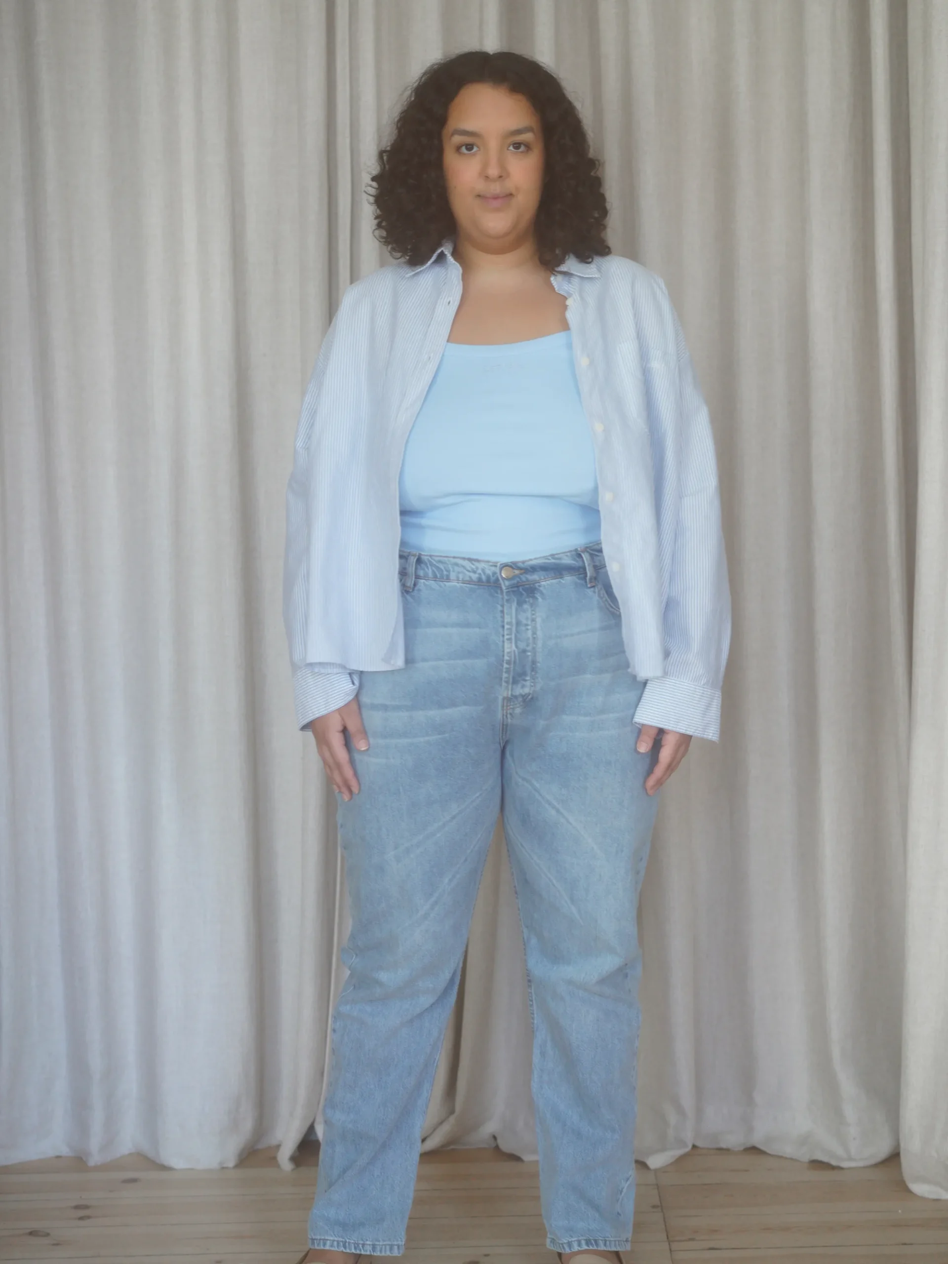 Online Djerf Avenue Daily Tank Top Ribbed Baby Blue