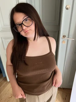 Flash Sale Djerf Avenue Daily Tank Top Ribbed Cocoa