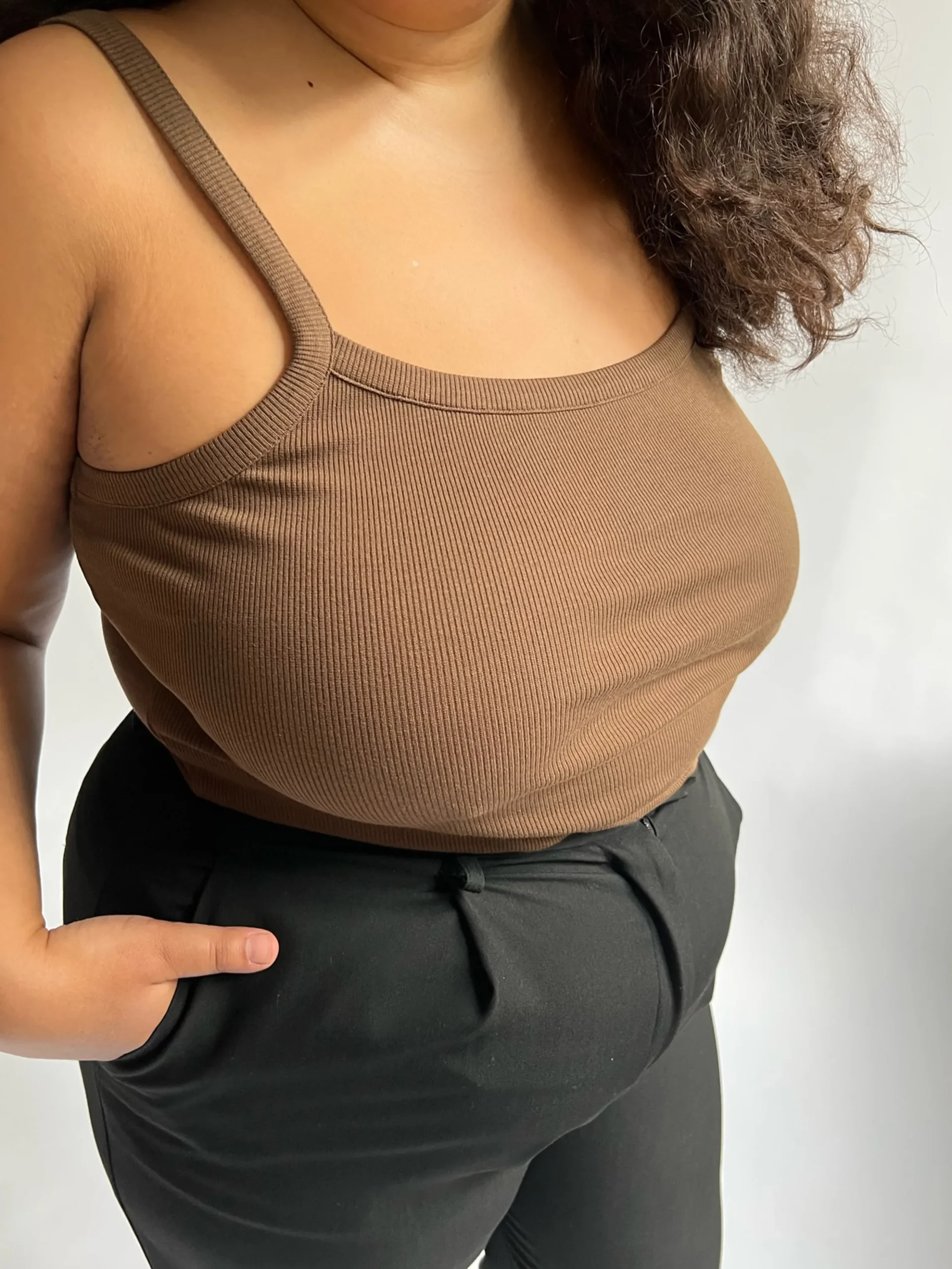 Flash Sale Djerf Avenue Daily Tank Top Ribbed Cocoa