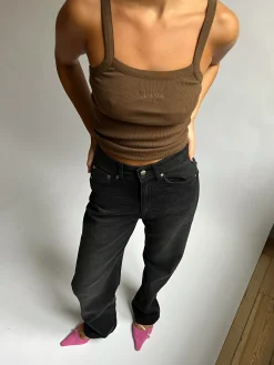 Flash Sale Djerf Avenue Daily Tank Top Ribbed Cocoa