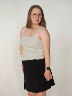 Sale Djerf Avenue Daily Tank Top Ribbed Grey Melange