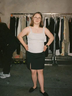 Sale Djerf Avenue Daily Tank Top Ribbed Grey Melange