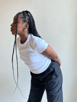 Store Djerf Avenue Daily T-Shirt Ribbed White