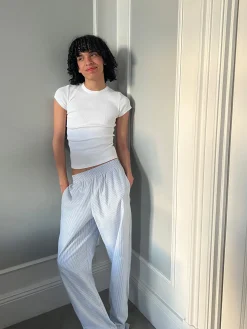 Store Djerf Avenue Daily T-Shirt Ribbed White