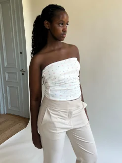 Flash Sale Djerf Avenue Daily Tube Top Butterfly White Butterfly