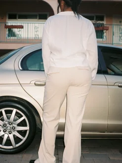 Clearance Djerf Avenue Day-to-day Pants Cream Tall