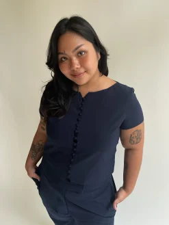 New Djerf Avenue Day-to-day Top Deep Blue