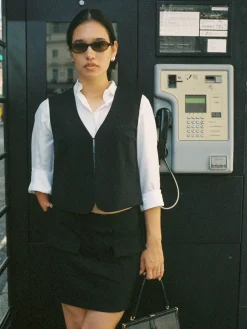 Shop Djerf Avenue Day-to-day Vest Black