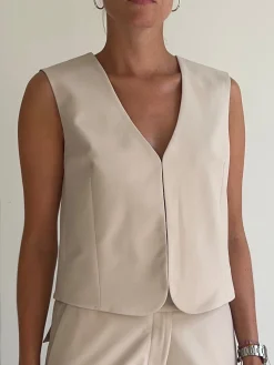Flash Sale Djerf Avenue Day-to-day Vest Cream