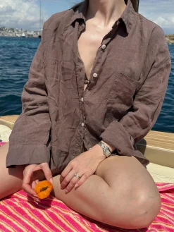 New Djerf Avenue Denim Must Have Mini Skirt Cream