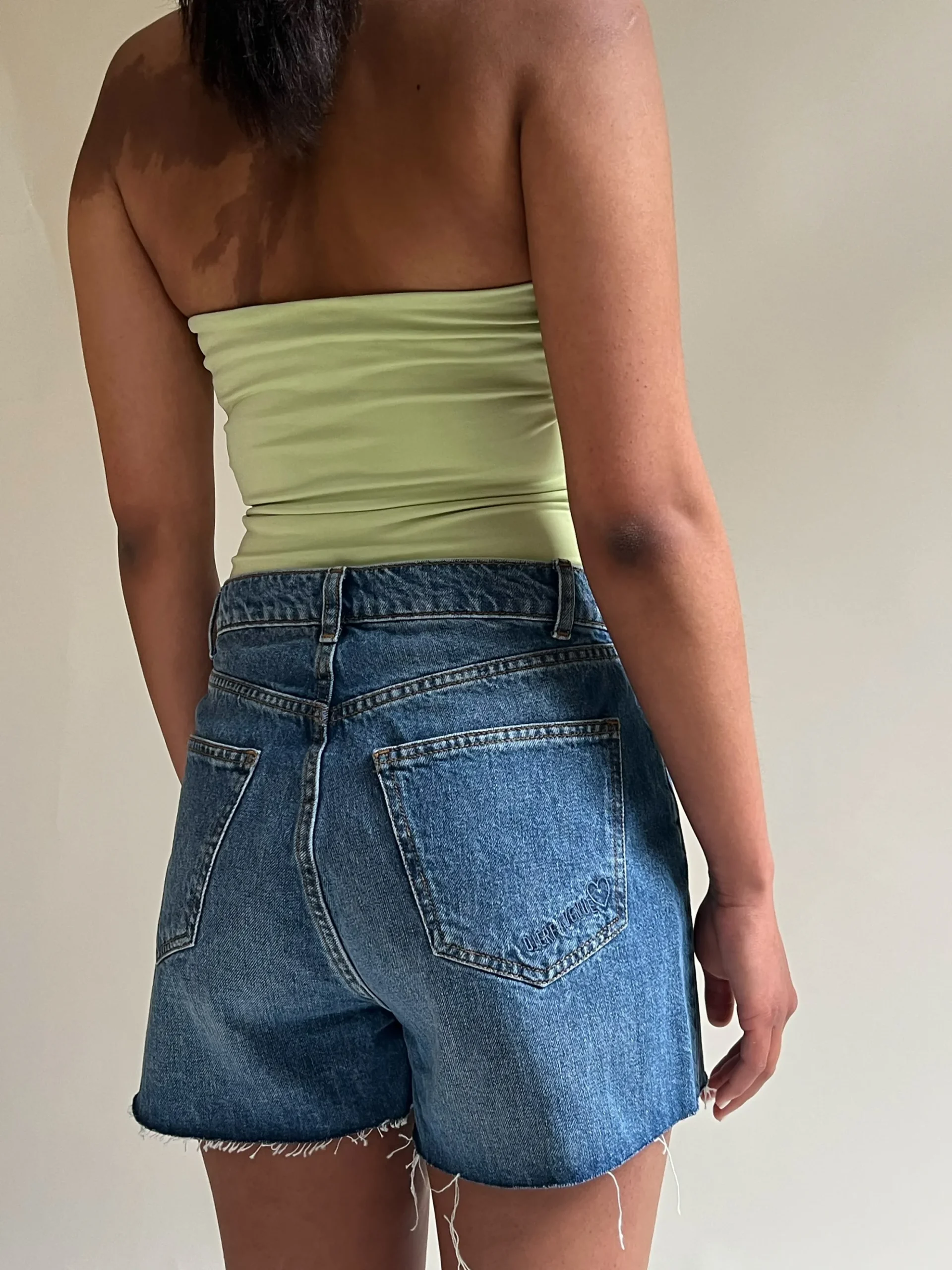 Sale Djerf Avenue Denim Shorts Vintage Blue