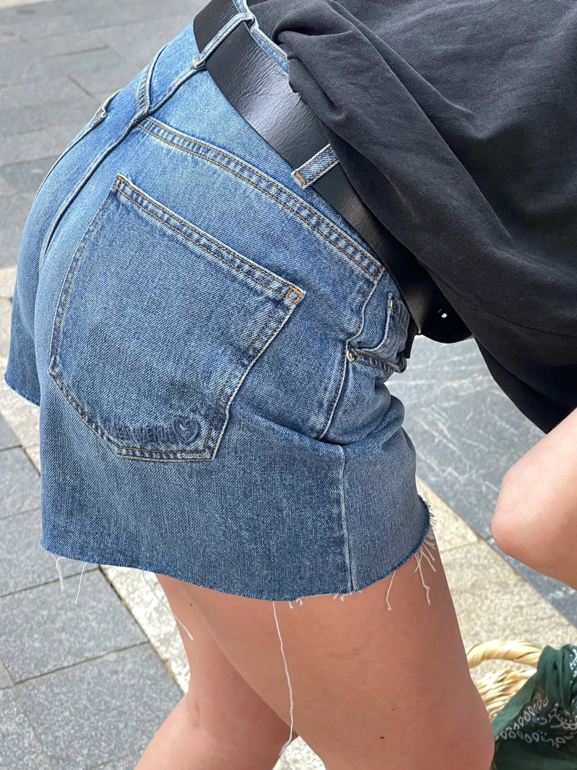 Sale Djerf Avenue Denim Shorts Vintage Blue