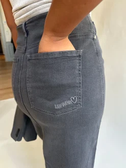 Online Djerf Avenue Denim Skirt Midi Washed grey