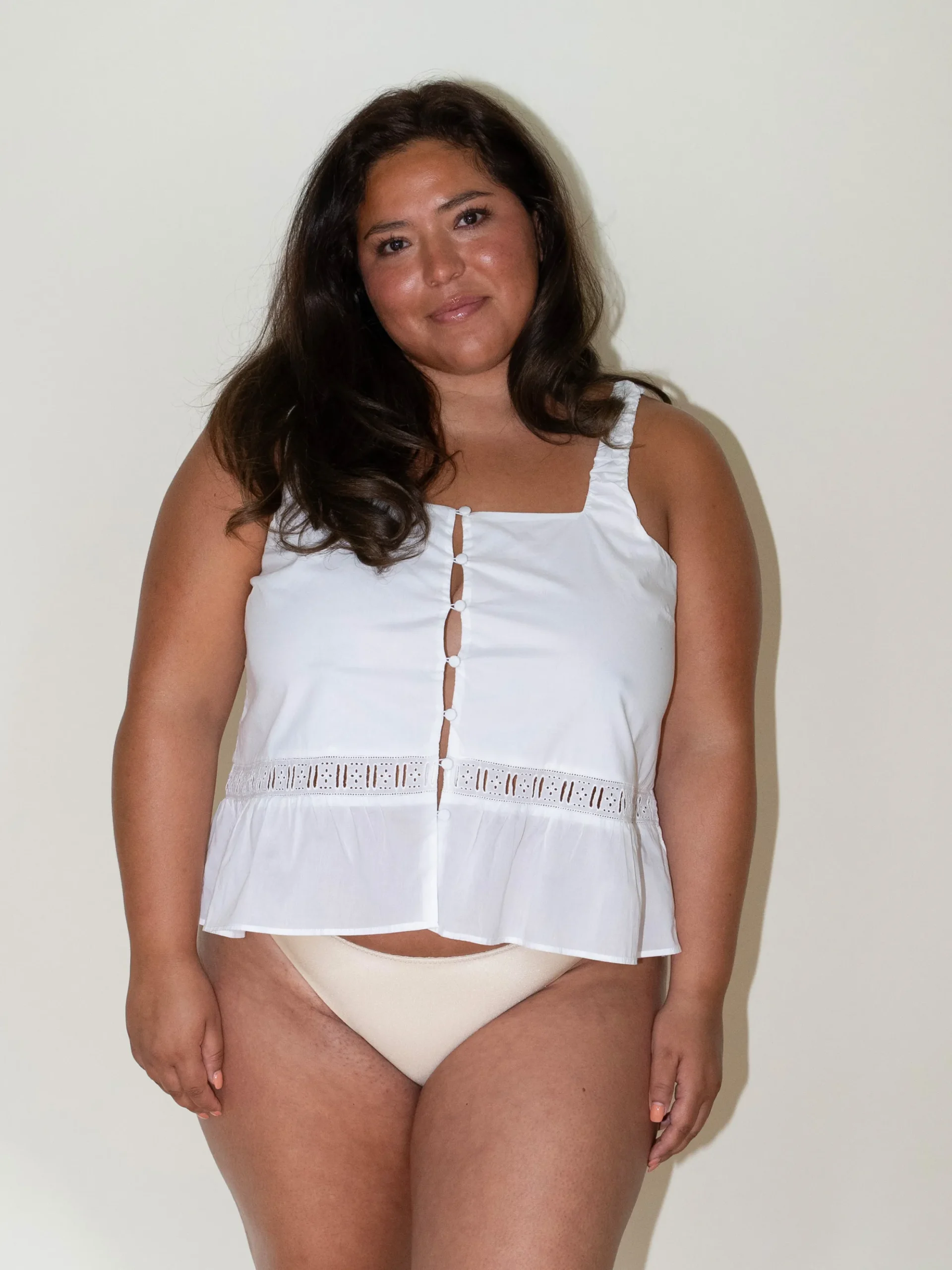 Cheap Djerf Avenue Dove Satin Bikini Bottom Sand Castle