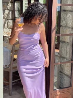 Cheap Djerf Avenue Dream Dress Maxi Iris