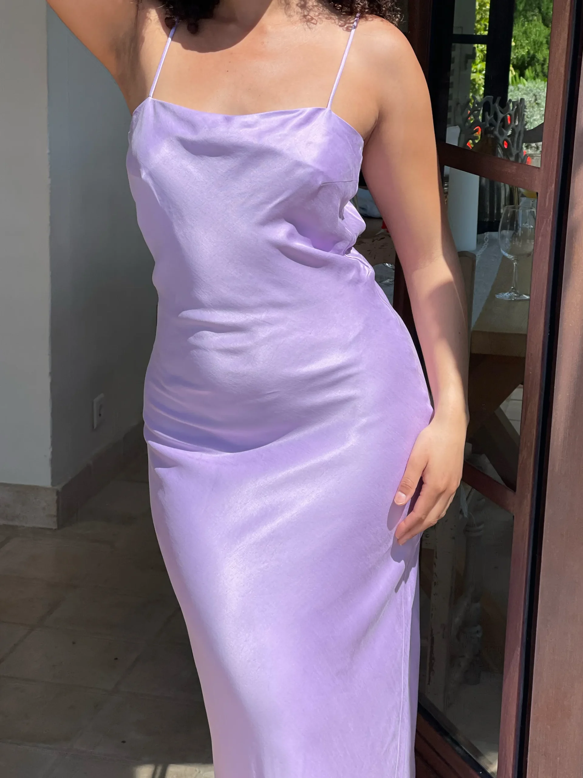 Cheap Djerf Avenue Dream Dress Maxi Iris