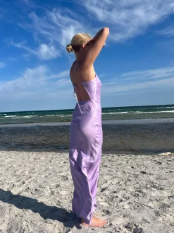 Cheap Djerf Avenue Dream Dress Maxi Iris