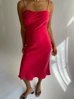 Online Djerf Avenue Dream Dress Midi Sunrise