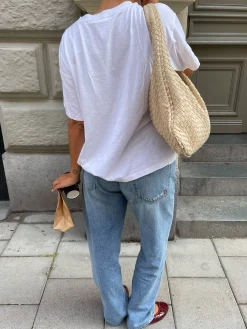 Cheap Djerf Avenue Essential T-shirt White