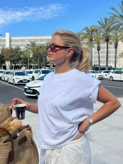 Cheap Djerf Avenue Essential T-shirt White