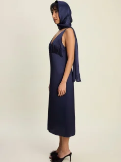 Flash Sale Djerf Avenue Evening Midi Dress Midnight Blue