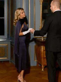 Flash Sale Djerf Avenue Evening Midi Dress Midnight Blue