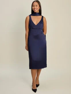 Flash Sale Djerf Avenue Evening Midi Dress Midnight Blue