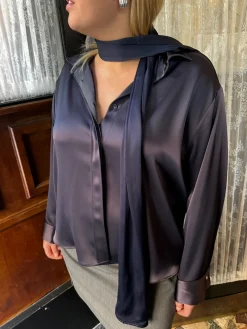 Hot Djerf Avenue Evening Scarf Midnight Blue