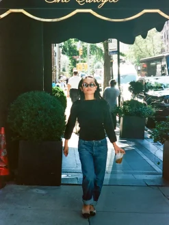 Cheap Djerf Avenue Everyday Bateau Top Black