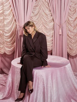 Online Djerf Avenue Everyday Pants Tall Brown