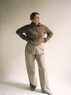 Online Djerf Avenue Favorite Pants Oat - Tall