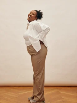 Online Djerf Avenue Favorite Pants Oat - Tall