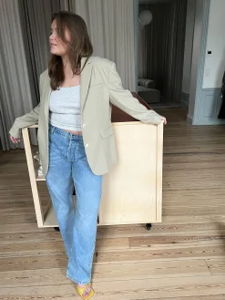 Best Sale Djerf Avenue Forever Blazer Greige