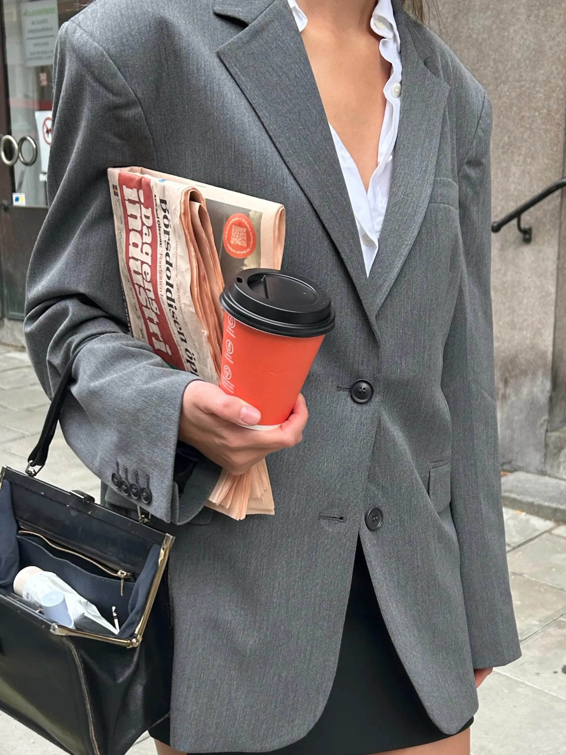 Shop Djerf Avenue Forever Blazer Grey