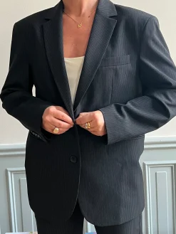 Outlet Djerf Avenue Forever Blazer Pinstripe