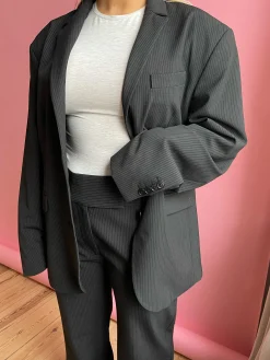 Outlet Djerf Avenue Forever Blazer Pinstripe