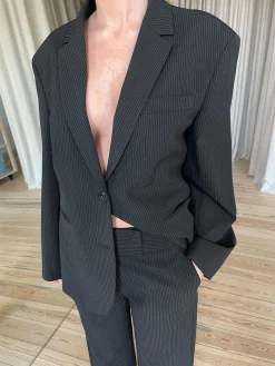 Outlet Djerf Avenue Forever Blazer Pinstripe